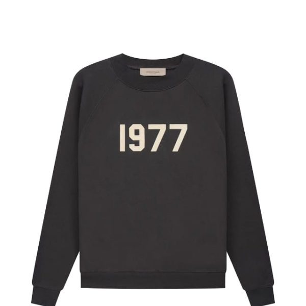 Essentials 1977 Crewneck Black Sweatshirt